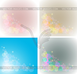 Colored circles in the background - vector clipart