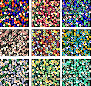 Flower backgrounds - royalty-free vector clipart