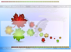 Autumn leaves - vector image