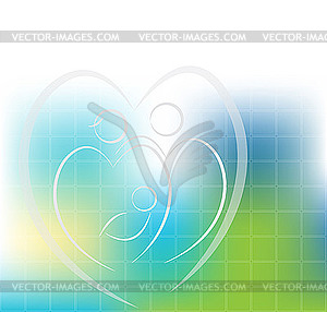 Absctract love design - vector image