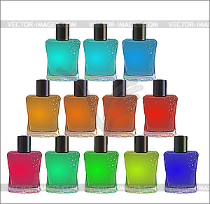  bottle of nail polish - vector clip art