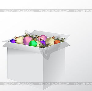 Christmas balls - vector clip art