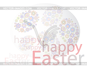 Easter eggs - royalty-free vector clipart