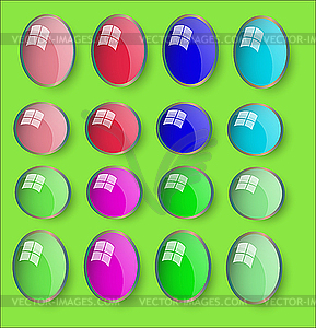 Web button - vector image