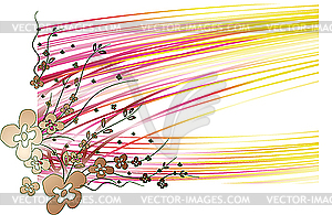 Abstract lines with colors - vector clipart