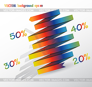 Colored tape - vector image