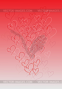 Stylized heart - color vector clipart