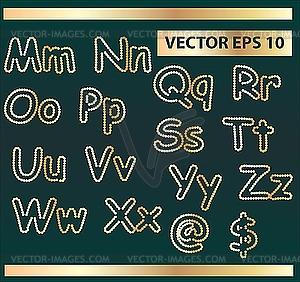 Gold letters - vector clip art