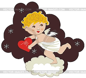 Cute Cupid - vector clipart