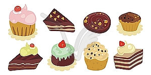 Desserts Set - vector clipart