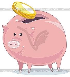 Piggy Bank - vector clipart