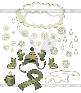 Winter Set - vector image