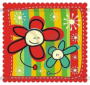 Mother`s Day Greeting Card - vector clipart