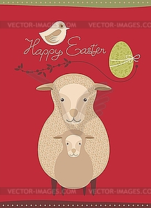 Easter Greeting Card - vector EPS clipart