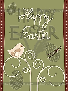 Easter Greeting Card - vector clip art