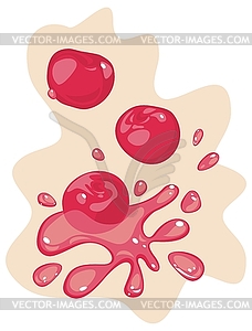 Juicy Cherries - vector clipart