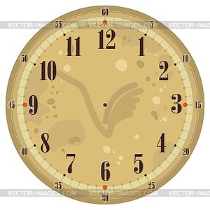 Vintage Clock Face - vector clip art