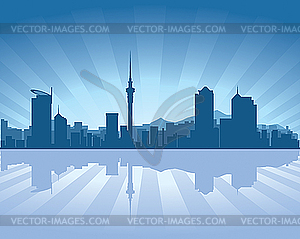 Auckland skyline - vector clipart