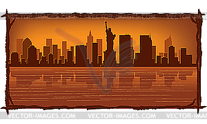 Нью-Йорк - изображение в векторном виде