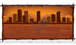 Denver skyline - stock vector clipart