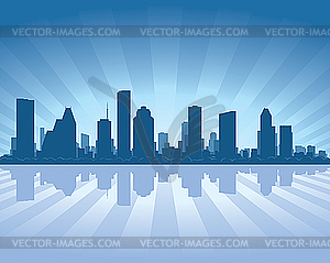 Houston skyline - vector image