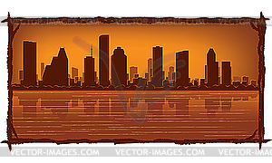 Houston skyline - royalty-free vector image