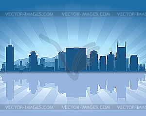 Nashville skyline - vector image