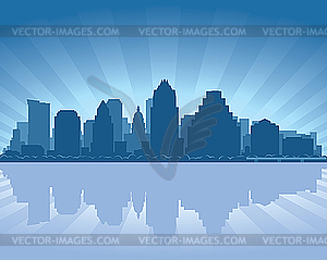 Austin skyline - vector image