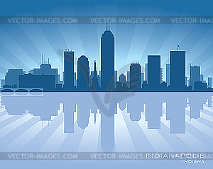 Indianapolis skyline - vector image