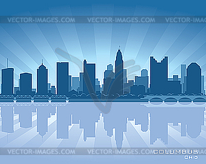Columbus skyline - vector image