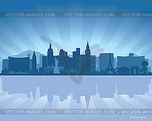 Las Vegas, Nevada skyline - vector EPS clipart