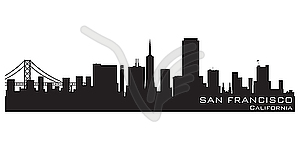 San Francisco skyline - vector image