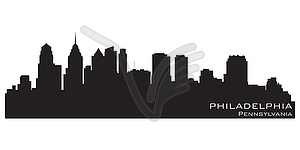 Philadelphia skyline - vector clipart