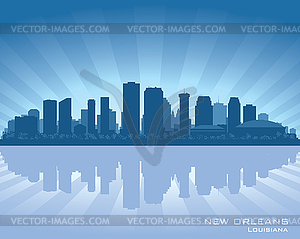 New Orleans, Louisiana skyline - vector image