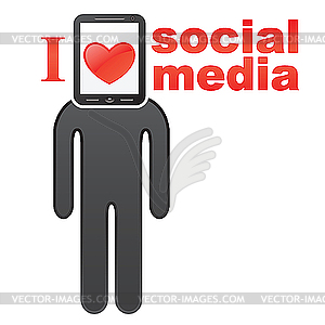 Social media concept - vector image