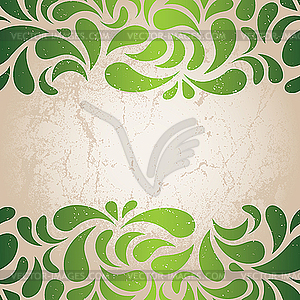 Green vintage wallpaper - vector clipart