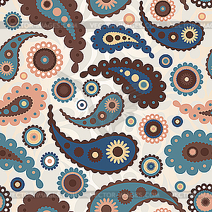 Paisley seamless pattern - vector image