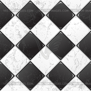 Black And White tile - vector clip art