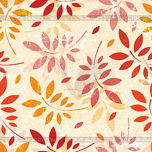 Seamless leaves wallpaper - vector EPS clipart