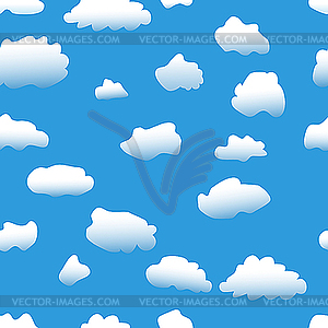Фон из облаков - изображение в векторном формате