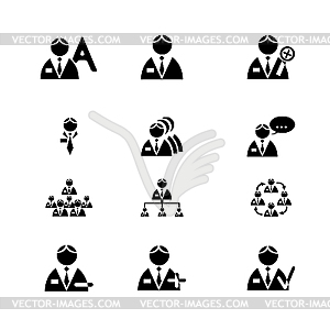 Human icons - vector EPS clipart