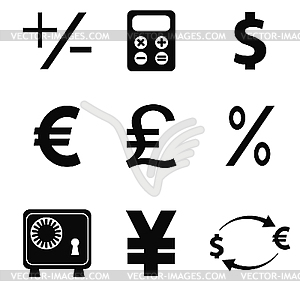 Set of business icons - vector clip art