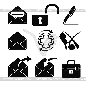 Set of business icons - vector image