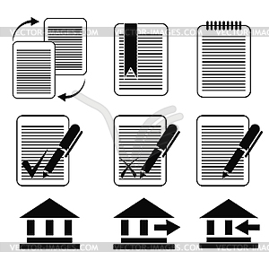 Set of business icons - vector image