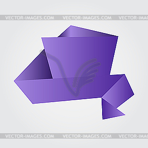 Violet ribbon - vector image