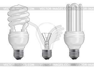 Energy efficiency bulbs - vector clipart / vector image