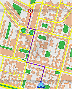 GPS map - vector clipart