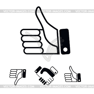 Like Icons - vector image