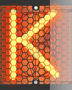 Nixie индикатор трубки - векторное изображение