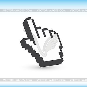 Computer hand cursor - vector clipart